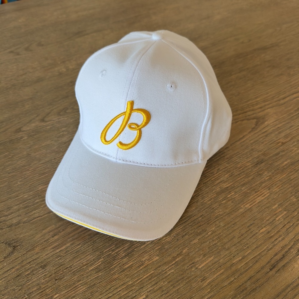 NEW Breitling Watch Company 1884 Embroidered Logo Men's Hat-White Organic Cap